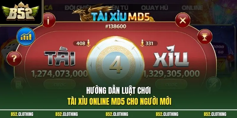 Hướng dẫn luật chơi tài xỉu online MD5 cho người mới